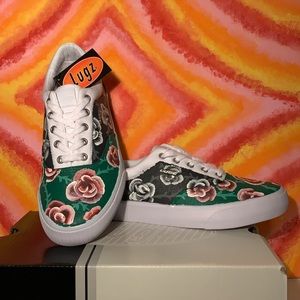 Custom rose lugz sneakers